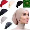 The different colour turban style hijab caps