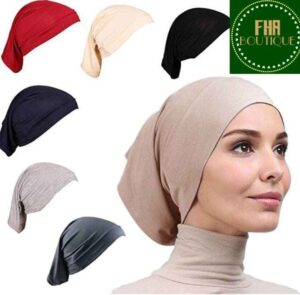 The different colour turban style hijab caps