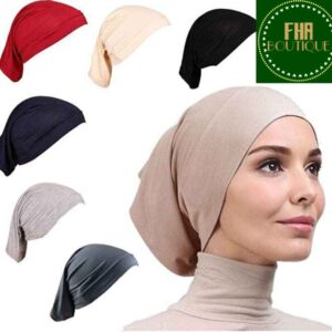 The different colour turban style hijab caps